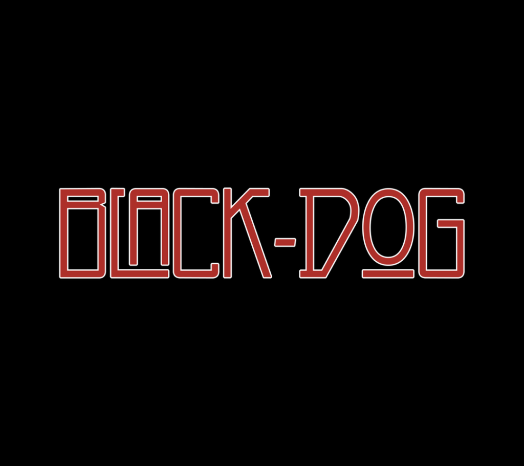 Black Dog Red on Black